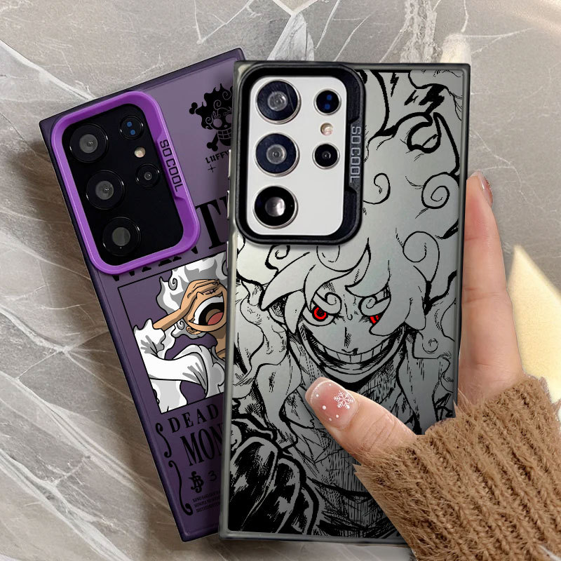 Monkey D Luffy One Piece Anime Capa De Telefone De Luxo Para Samsung S26 Ultra S25 FE S23 S24 A57 A37 5G S22 S21 S20 S26