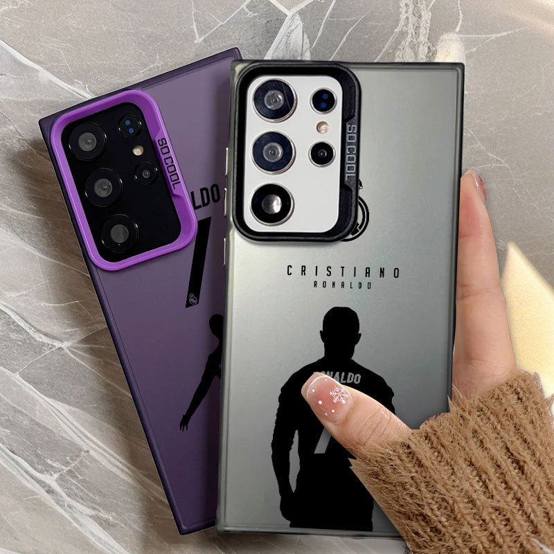 Cristianos CR-7 Capa De Telefone De Luxo Para Samsung S26 Ultra S25 FE S23 S24 A57 A37 5G S22 S21 S20 S26EDGE 5G S25 PLU