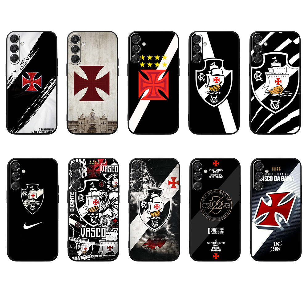 Samsung A55 A35 A24 A25 161mm A15 A05 A05S M55 M15 M35 4G 5G Cruz Maltino Capa De Telefone TPU Preta Macia