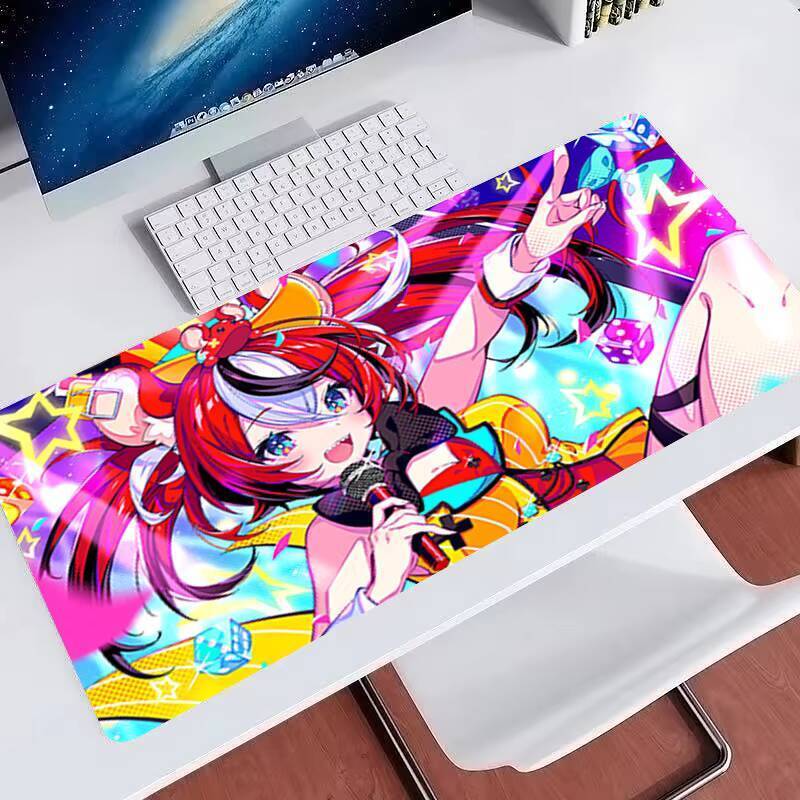 Mouse Pad Colorido E-sports Gamer Acessórios Hololive Hakos Baelz kawaii Tapete De Mesa Computador De Escritório Mousepa