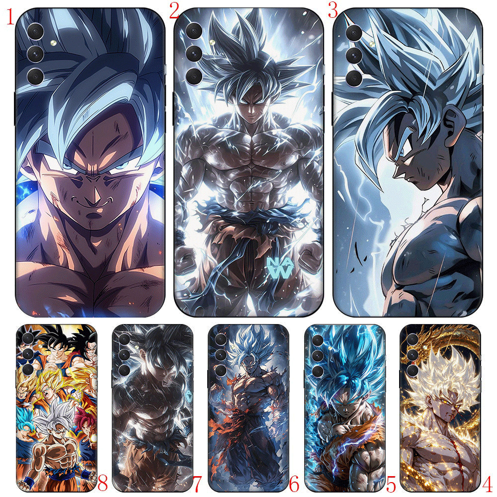 Dragon Ball Goku (T-8) Samsung A01 Ue A02 M02 A03S A10 S A20 A30 TPU Para Capa De Telefone Protetora De Plástico