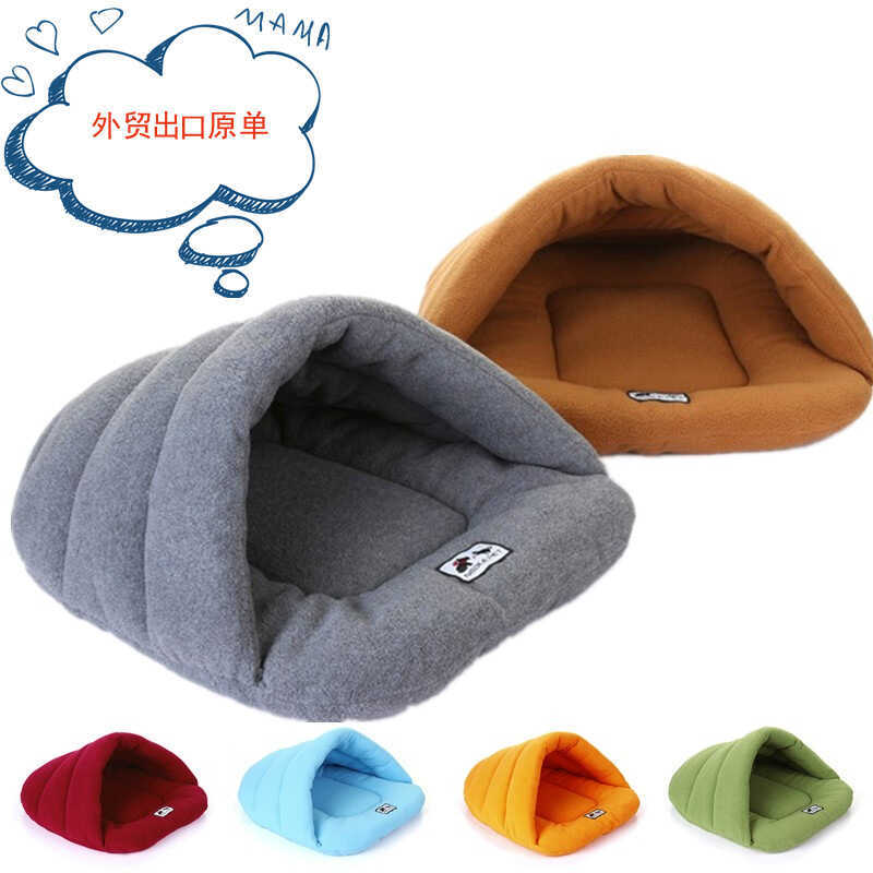 Saco de dormir para animais de estimação de lã quente Ninho para animais de estimação Canil Ninho de gato Ninho de coelh