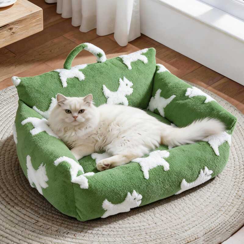 Maca para gatos Maca para cães Sofá animais de estimação Pegada de desenho animado Maca para animais de estimação M