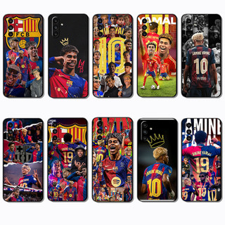Moda Macio Preto Caso De Telefone Para Samsung Galaxy A05S A14 A15 A16 A17 A24 A34 A35 A54 A55 Lamine Yamal caseg