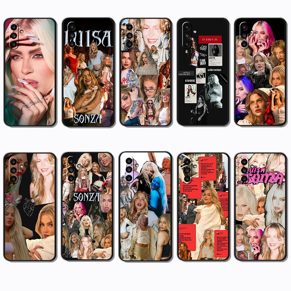 Moda Macio Preto Caso De Telefone Para Samsung Galaxy M15 M54 M62 M23 M14 M34 M3