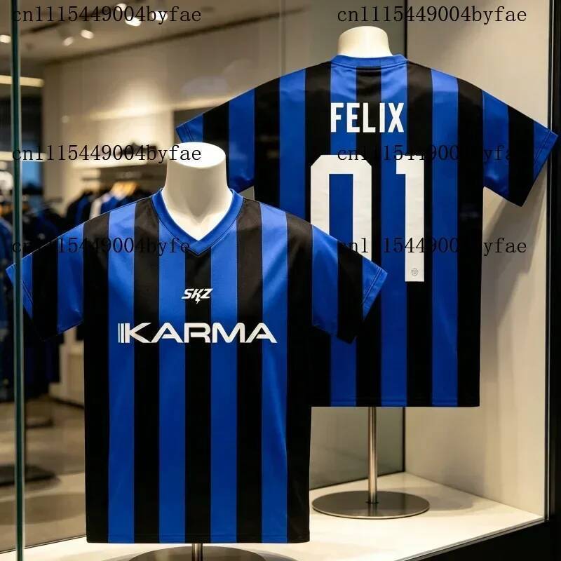 2026 Fã Camisetas Harajuku Meninos Meninas Mulheres Kpop Camiseta Masculina Criança S-SKZ Karma Casuais Vadios Coreano P
