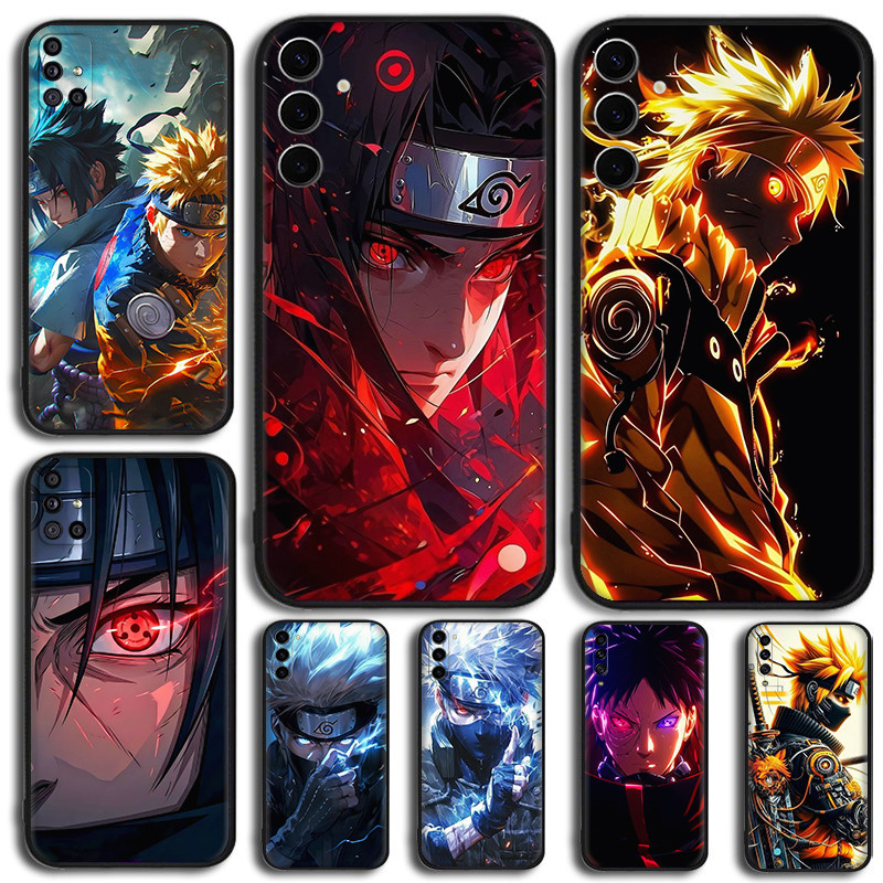 Para Samsung A32 A33 A34 A35 A50 A50S A30S A51 A52 A52S A53 A54 Anime Dos Desenhos Animados Naruto 7Y20 Preto TPU Silico