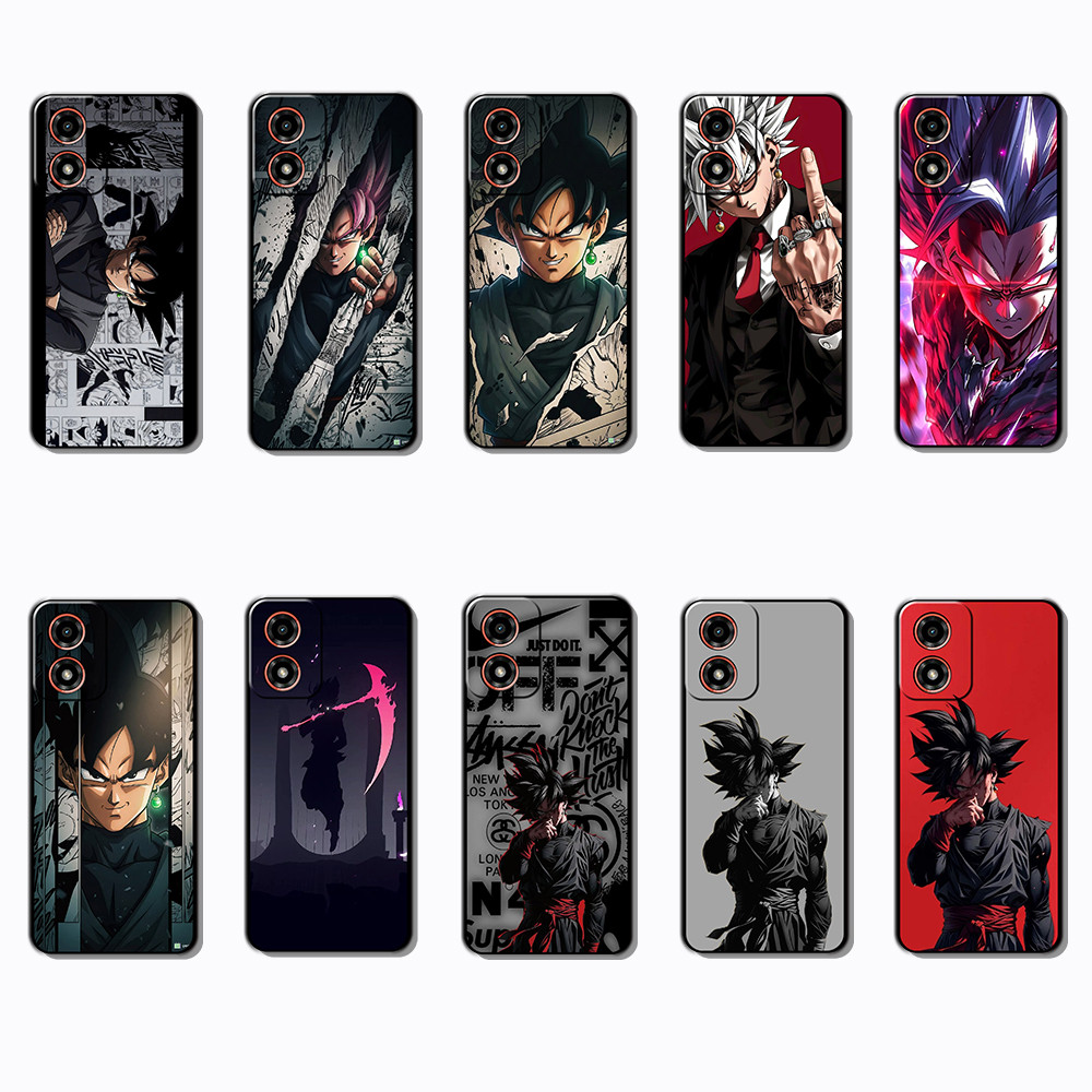 Capa De Telefone Preta Macia E Elegante Para Motorola Moto G04 G04S G05 G15 G35 