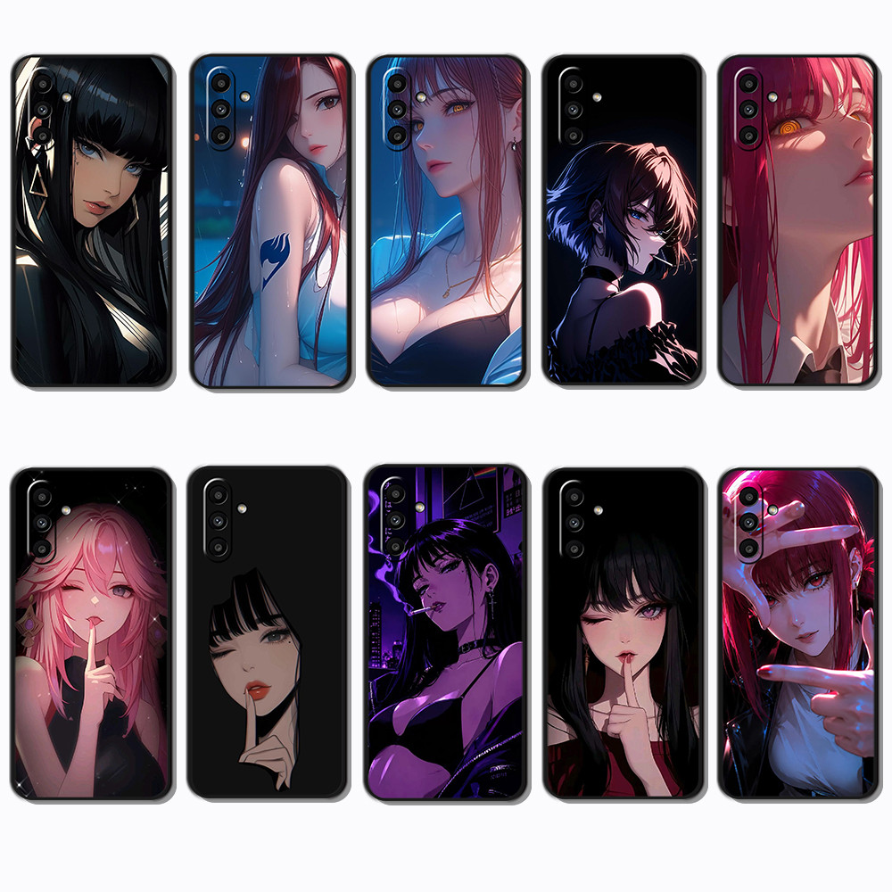 Moda Macio Preto Caso De Telefone Para Samsung Galaxy M15 M54 M62 M23 M14 M34 M3