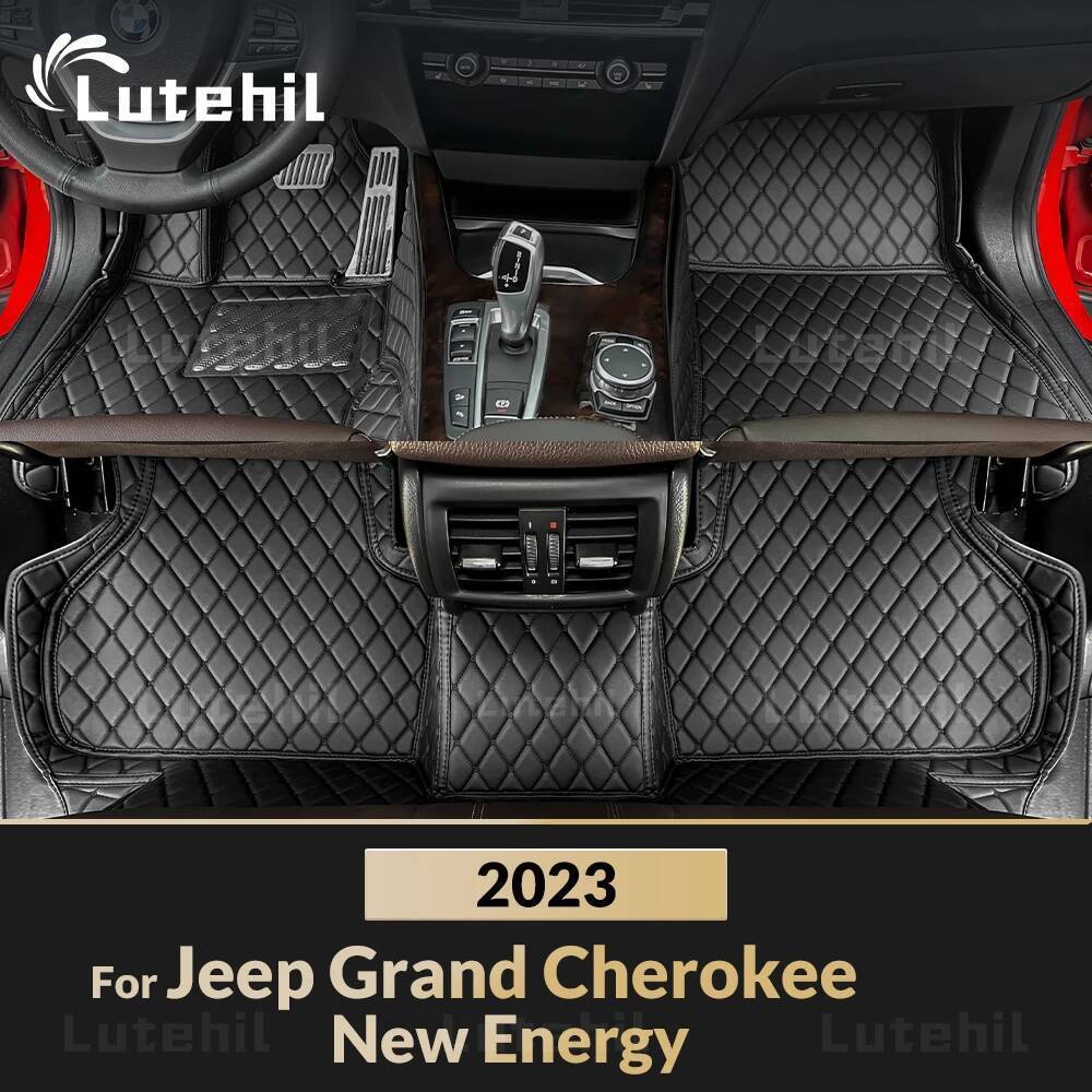 Tapetes De Carro Para Jeep Grand Cherokee Nova Energia 2023 Almofadas De Pé Automóvel Capa Acessórios Interiores