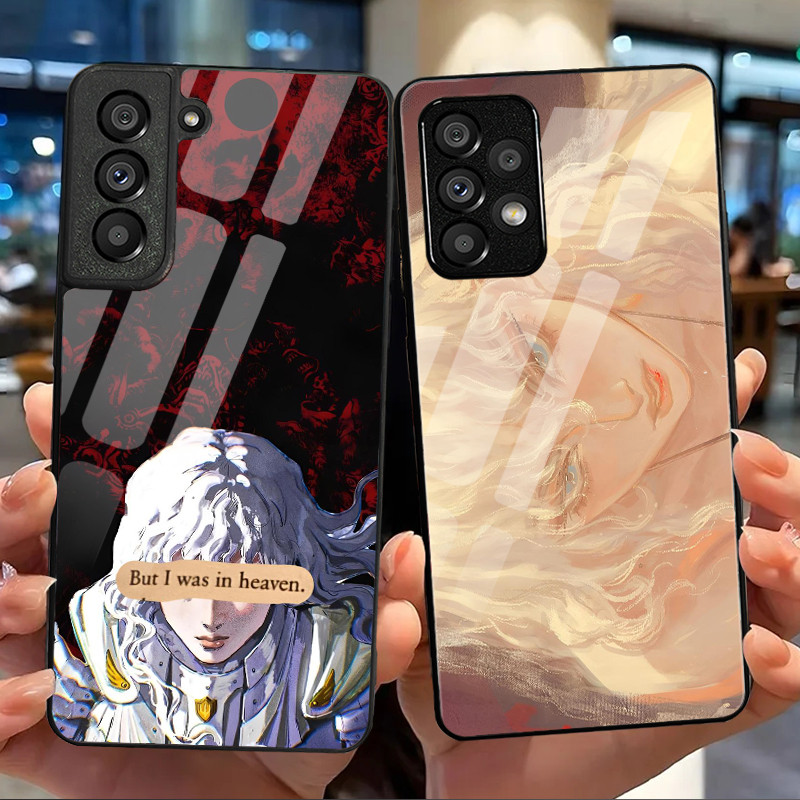 Berserk 03 Capa De Telefone De Vidro Para Samsung Galaxy S20 FE S20 Plus S21 S22 S23 S23 S24 S25 S26 Ultra