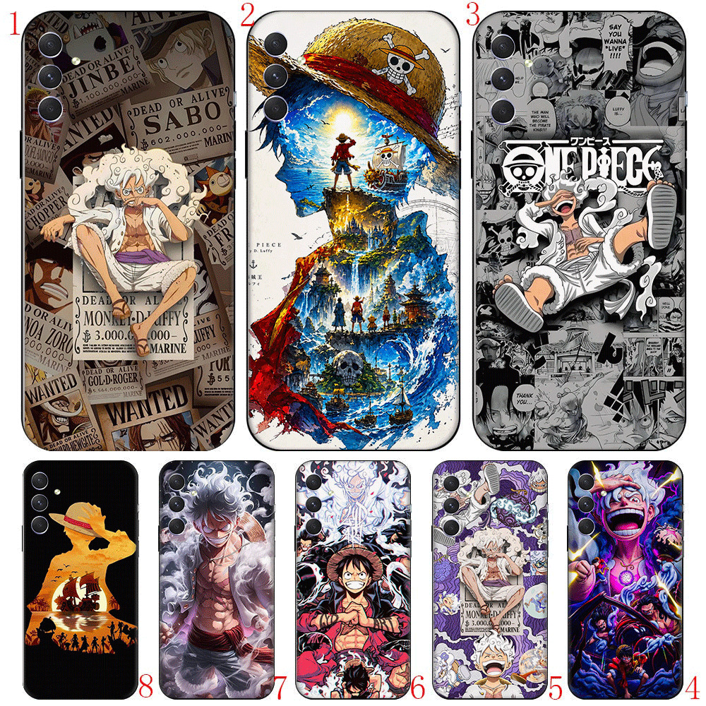 (Q-8) One Piece Luffy Samsung A01 Ue A02 M02 A03S A10 S A20 A30 Compatibilidade TPU Capas De Telefone Capa Protetora