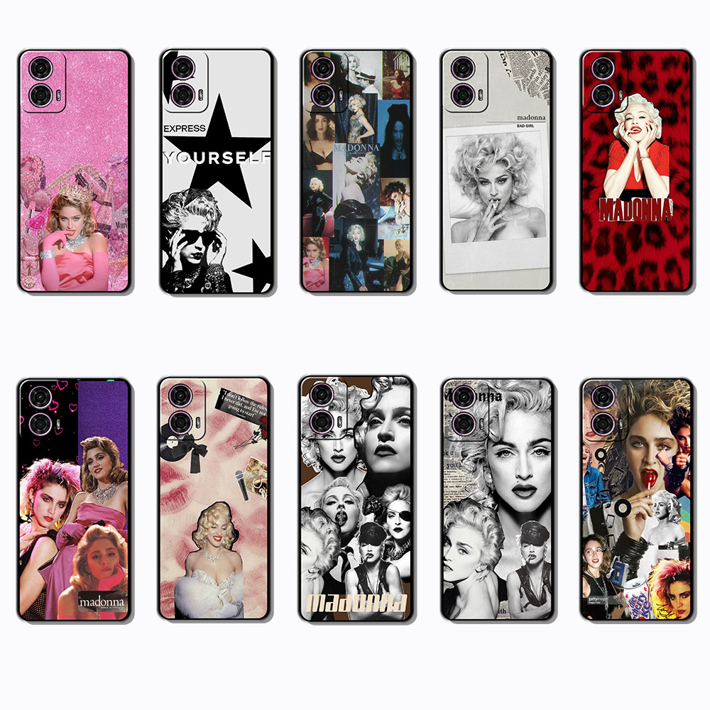Capa De Telefone Preta Macia E Elegante Para Motorola Moto G24 G34 G85 G45 S50NE