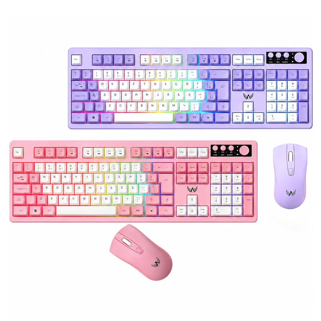 Kit Gamer Teclado Semi-Mecânico LED e Mouse (informe sua cor desejada)