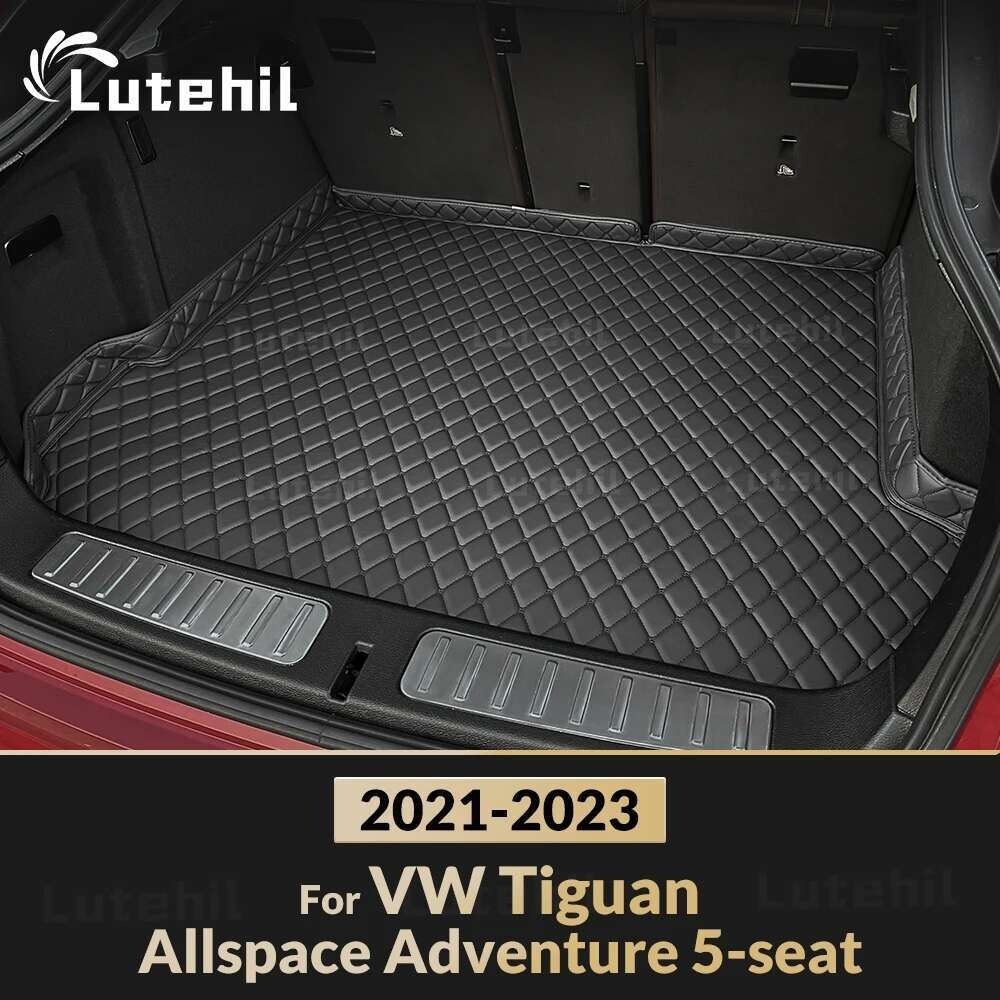 Tapete De Porta-Malas De Carro Para Volkswagen VW Tiguan L (Allspace) 5 Assentos 2021 2022 2023 Acessórios Decoração De