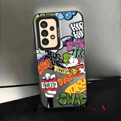 Capinha arte grafite colorido estilo streetwear para Samsung A05 A06 A07 A15 A16 A17 A23 A26 A35 A36 A54 A55