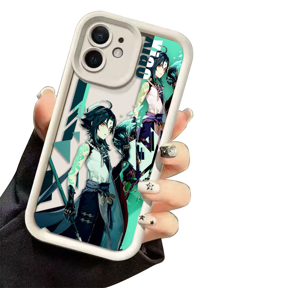 Genshin Impacto Miko Xiao Caso De Telefone Para Samsung Galaxy A13 A14 A15 A16 A17 A22 A23 A24 A25 A26 A32 A33 A34 A35 A