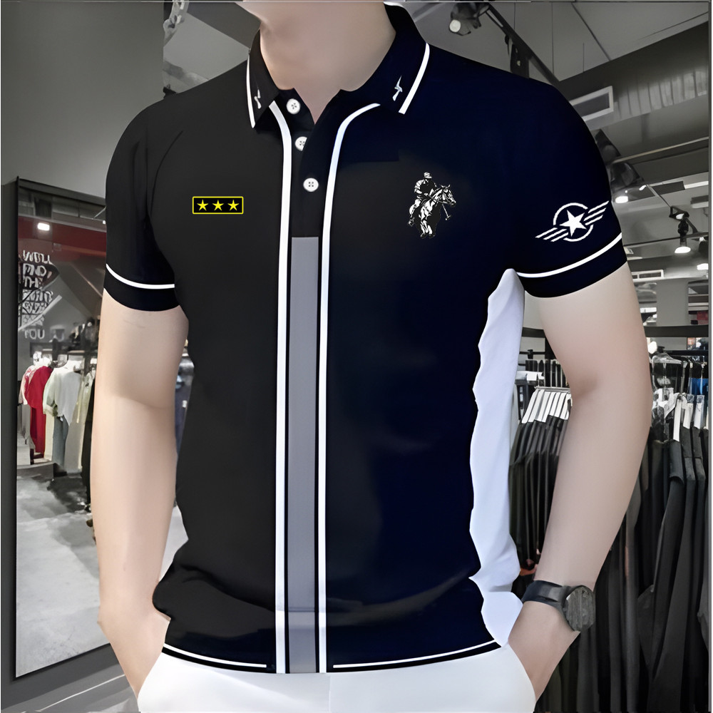 Camisa Polo Masculina Para Homens Roupas Estilo Esporte Casuais Topos Étnica Oversize Padrão Retro Ao Ar Livre Street we
