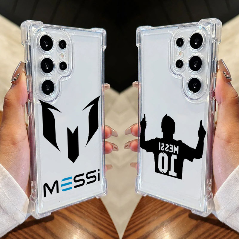 Capa Número 10 M-Messe Para Samsung S26 S25 Ultra S24 FE S23 Plus S20 S25 S22 S21 S25EDGE A57 A37 Transparente Celular À