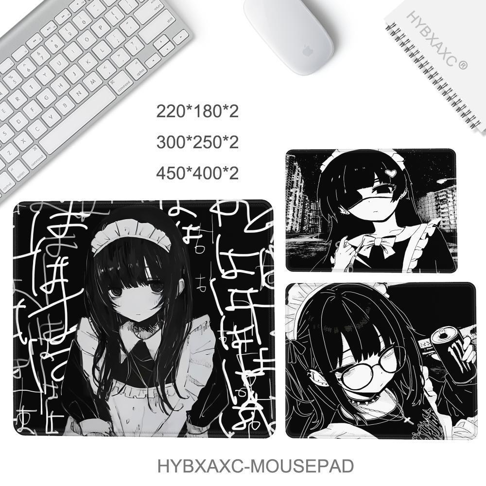 Anime Japonês Vento Escuro Empregada Bonito Pequeno MousePad Acessórios De Computador Teclado Antiderrapante Hybxacc Esc