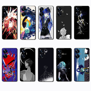 Capa De Telefone Preta Macia E Elegante Para Realme C55 Land of the Lustrous caseg