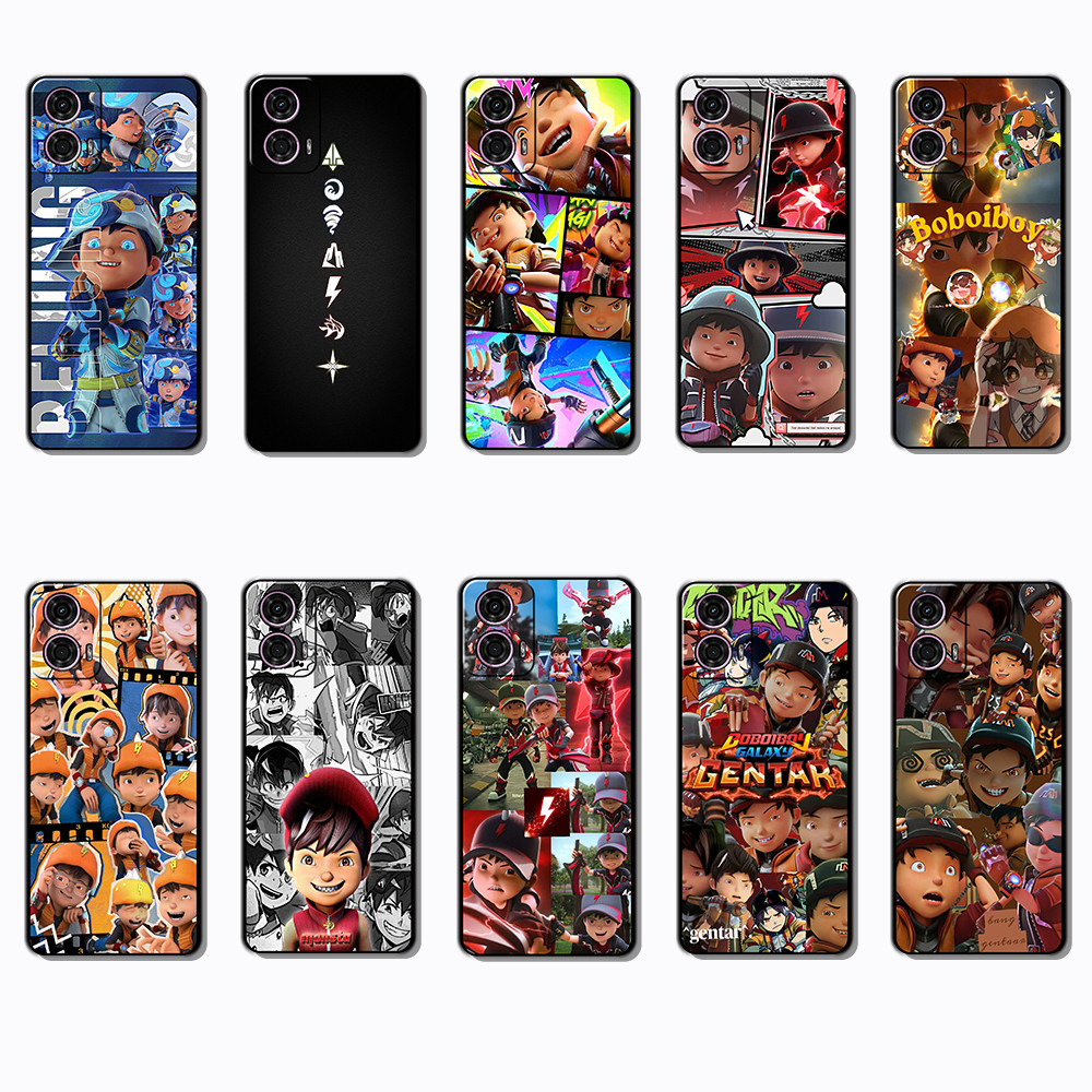 Capa De Telefone Preta Macia E Elegante Para Motorola Moto G24 G34 G85 G45 S50NE