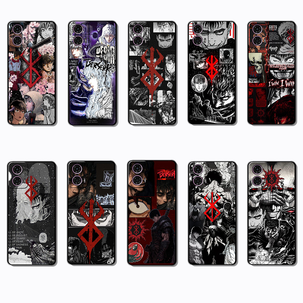 Capa De Telefone Preta Macia E Elegante Para Motorola Moto G24 G34 G85 G45 S50NE
