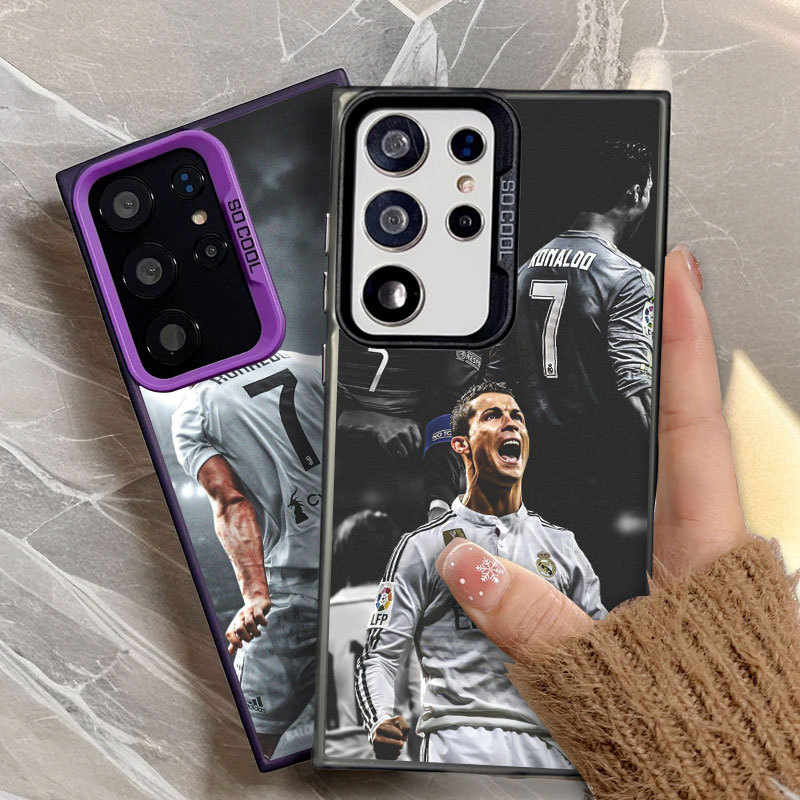 Capa De Telefone De Luxo R-Ronaldos Para Esportes De Futebol Samsung S26 Ultra S25 FE S23 S24 A57 A37 5G S22 S21 S20 S26