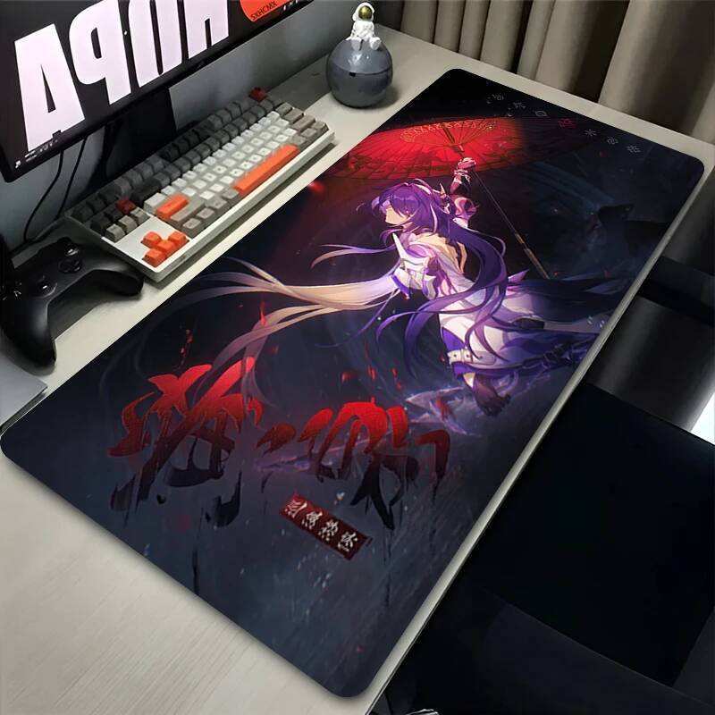 Mouse Pad Jogo Honkai Estrela Ferroviário Firefly Acheron Fuguee Kafka Domingo Acessórios De Computador Ponto Borda Tape