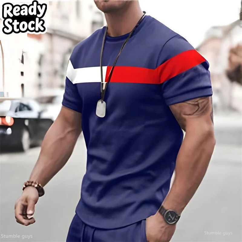 Camiseta Masculina Oversized Streetwear Verão Retro Inspirado Solto Manga Curta Confortável Leve Moda 3D Masculino De