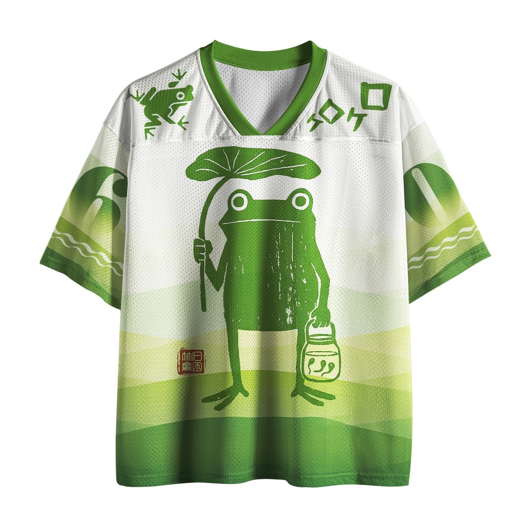 Sapo Abstrato Padrão Impresso Camiseta Masculina Moda Com Decote Em V 3D Lazer Esportes Ao Ar Livre Adulto E Crianças Pa