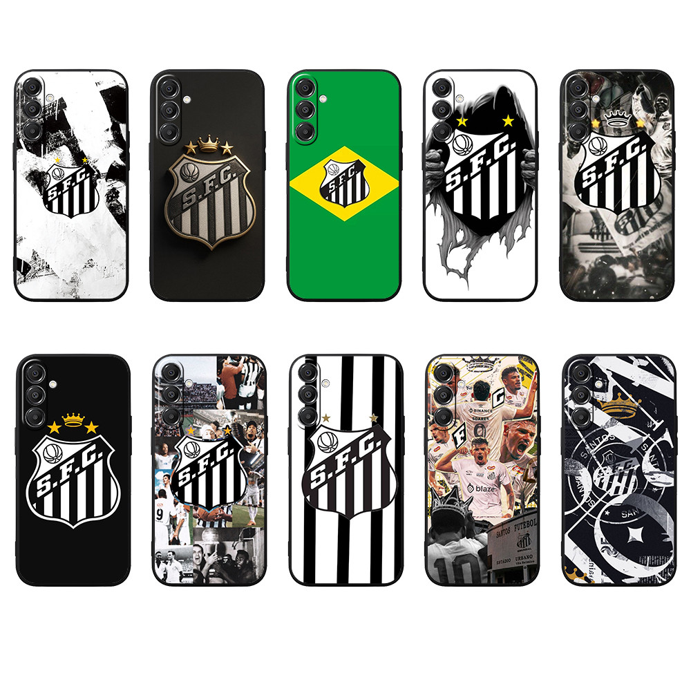 Samsung A55 A35 A24 A25 161mm A15 A05 A05S M55 M15 M35 4G 5G Santos Capa De Telefone TPU Preta Macia