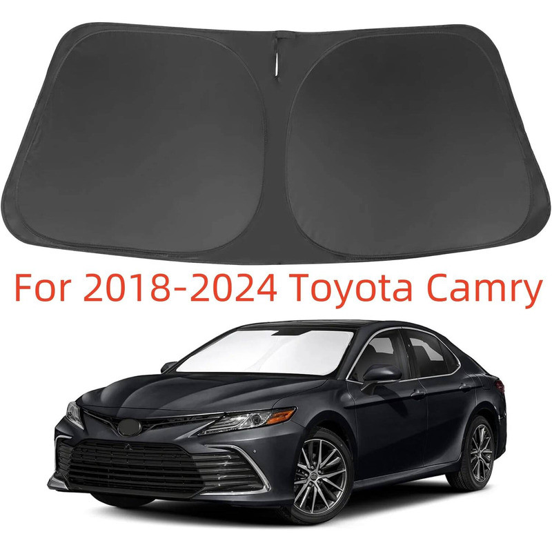 Pára-Brisa Sombra De Sol Ajuste Personalizado 2018-2024 Toyota Camry LE XLE Híbrido SE XSE Sedan Acessórios Frente Dobrá