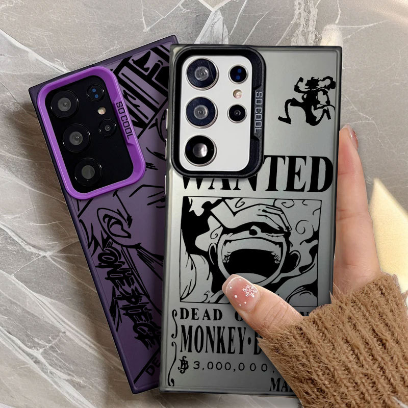 Zoro Luffy Art One Piece Anime Capa De Telefone De Luxo Para Samsung S26 Ultra S25 FE S23 S24 A57 A37 5G S22 S21 S20 S26