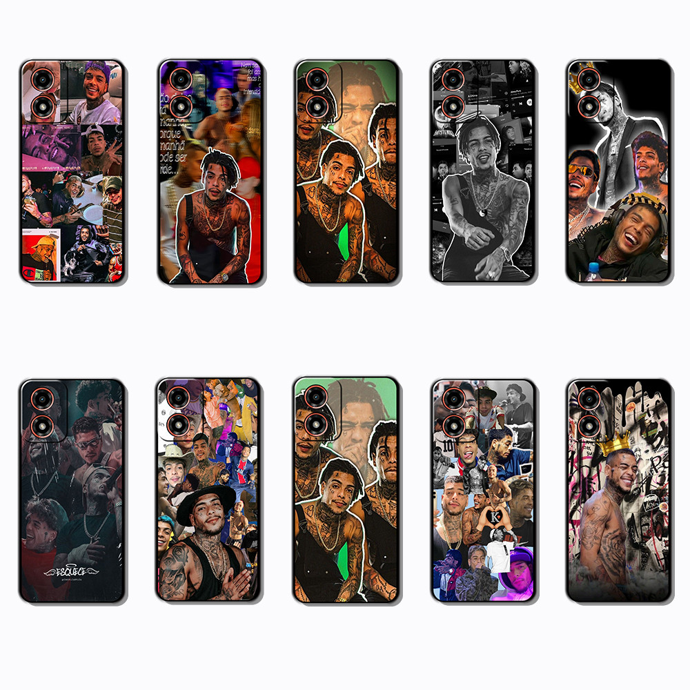 Capa De Telefone Preta Macia E Elegante Para Motorola Moto G04 G04S G05 G15 G35 
