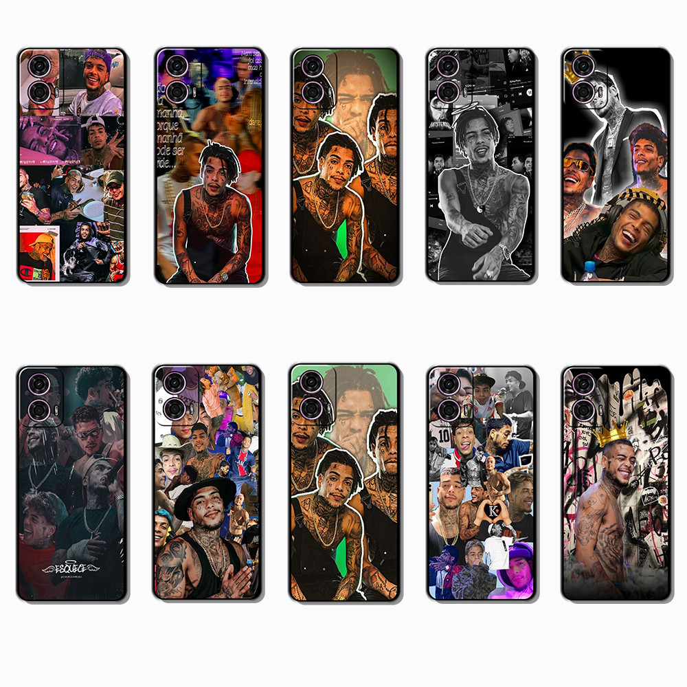 Capa De Telefone Preta Macia E Elegante Para Motorola Moto G24 G34 G85 G45 S50NE