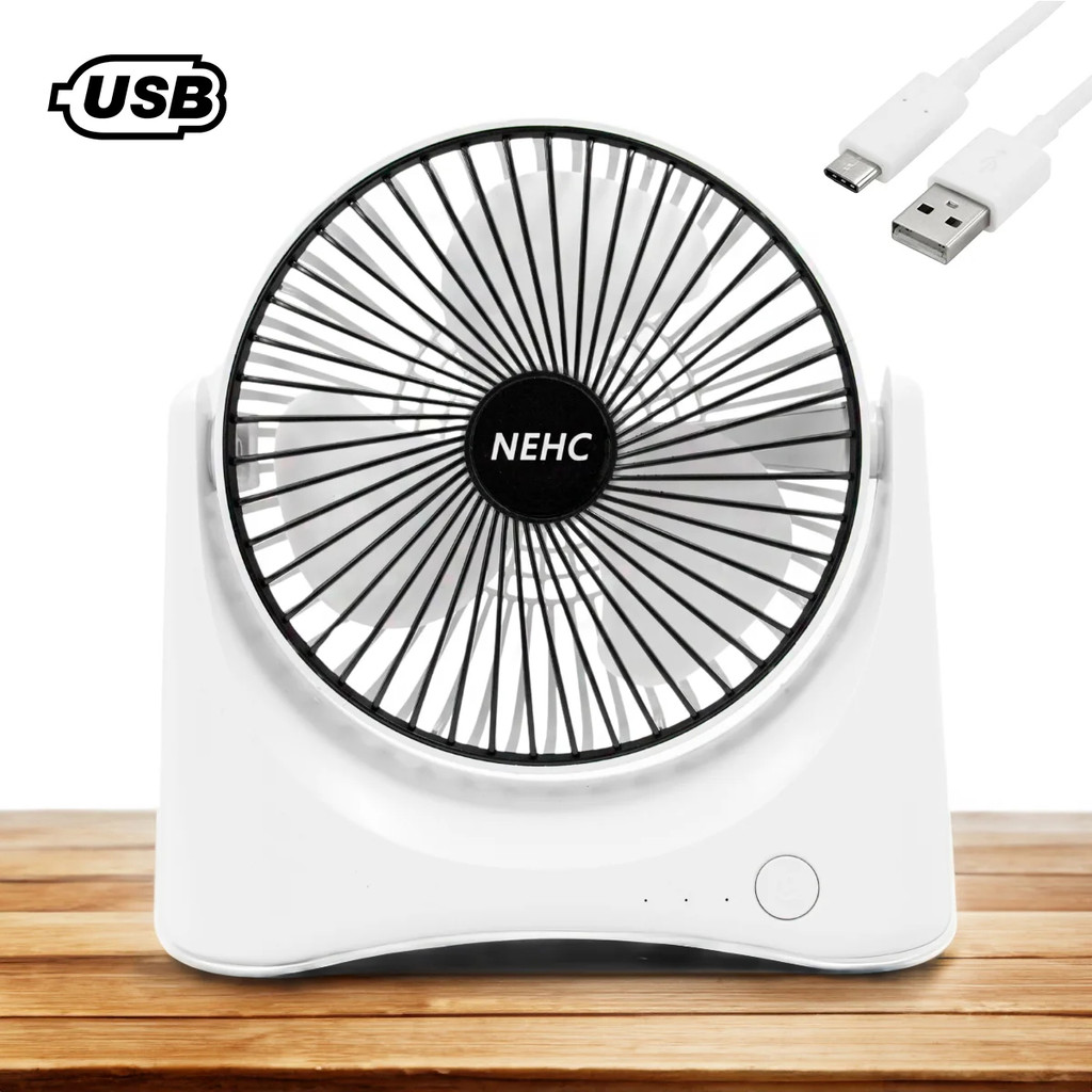 shop mix Mini Ventilador Portátil USB Recarregável De Mesa 3 Velocida