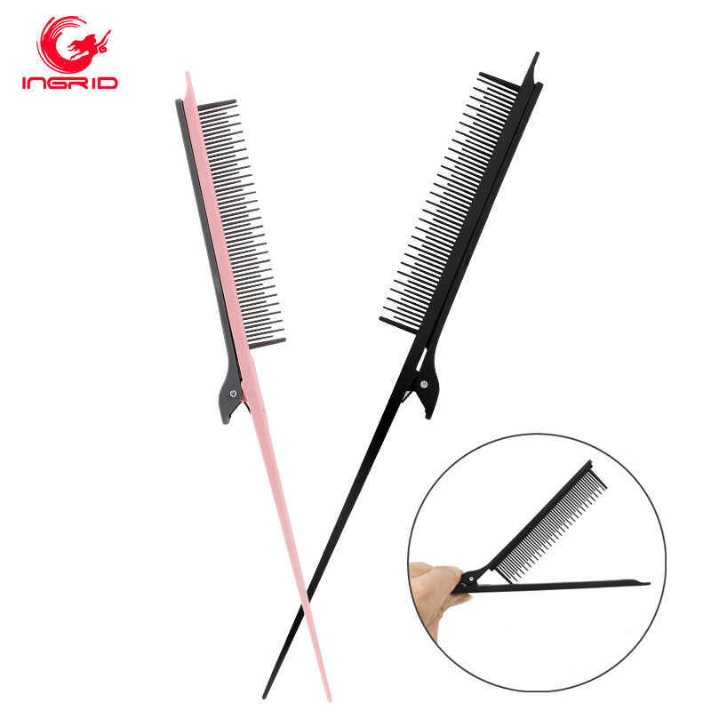 Pente de destaque de cabelo para corte de cabelo, ferramenta de destaque dedicada para salão de beleza, partição de caud