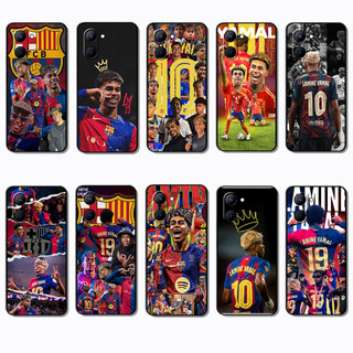 Capa De Telefone Preta Macia E Elegante Para Realme C33 Lamina Yamal caseg