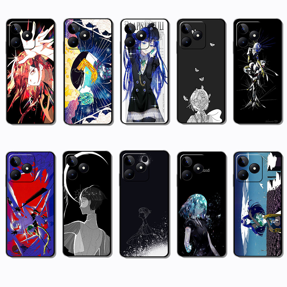 Capa De Telefone Preta Macia E Elegante Para OPPO A60 A40 A3 A5X A5i A5 Pro Land of the Lustrous caseg