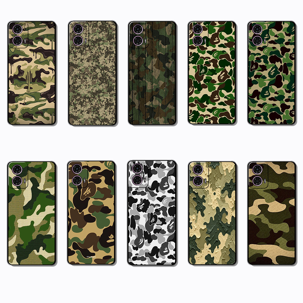 Moda Macio Preto Caso De Telefone Para Motorola Moto G24 G34 G85 G45 S50NEO E15 