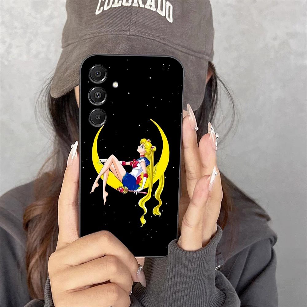 Sailor Moon Glitter Girl Capa De Telefone Para Samsung Galaxy A14 A15 A16 A17 A22 A23 A26 A27 A32 A35 A36 A37 A51 A52 A5