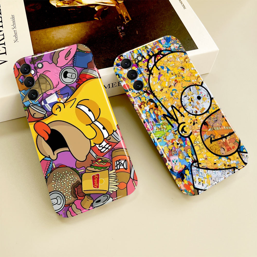 Capa De Telefone Simpson Rosto 084B Para Samsung A20 A23 A50S A52 A14 A15 A16 A21 A22 A24 A25 A26 A30 A10S A11 A12 A13 4