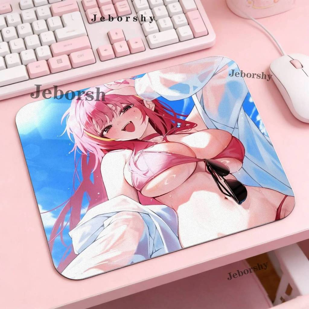 Akane Lize Anime Menina Tamanho Pequeno Antiderrapante Borracha Mouse pad Acessórios De Jogos De Computador Teclado Desk