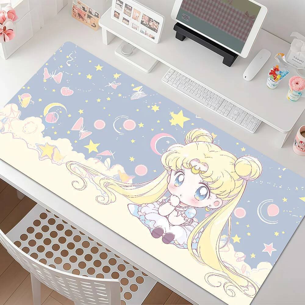 Anime S-SAILOR Magic Mouse Pad Antiderrapante Borda De Borracha Bloqueada Espess