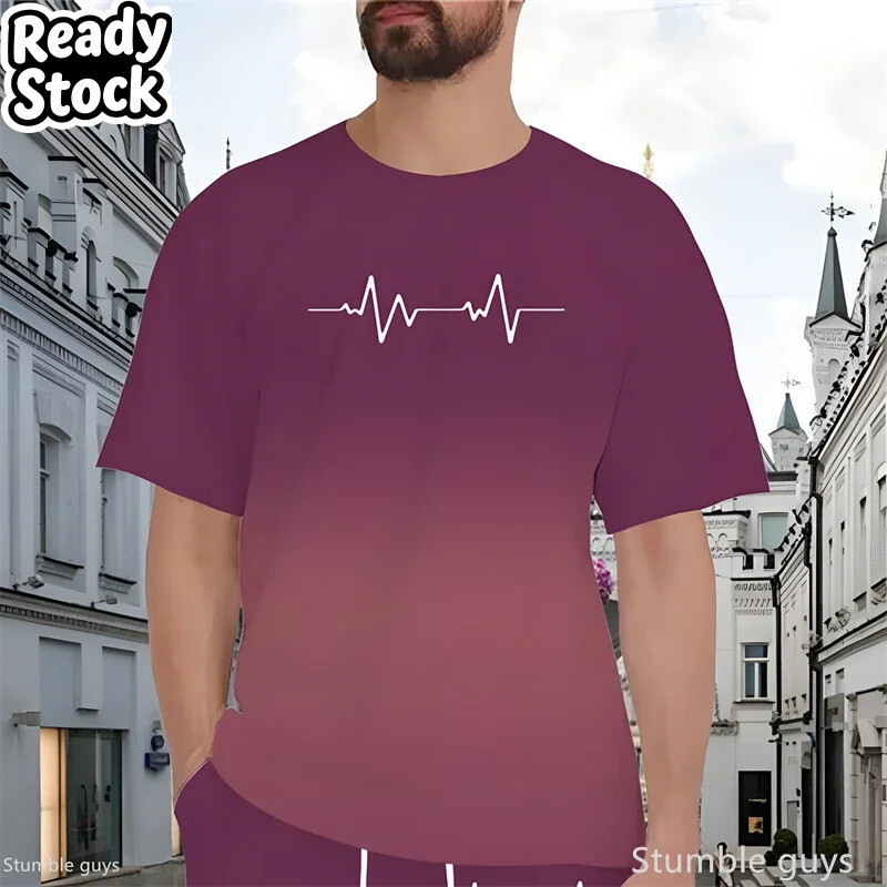 Verão Masculino Tamanho Grande Streetwear Camiseta Retro Gráfico Solto Manga Curta Respirável Leve Oversized Topos