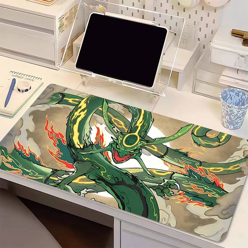Mouse Pad P-Rayquaza Grande Mini Pc Computador Gamer Kawaii Acessórios De Jogos Mousepad Teclado Tapete De Mesa