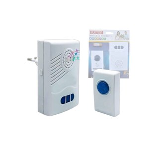 Campainha Digital Sem Fio Com Pilha Alcance 10 Metros