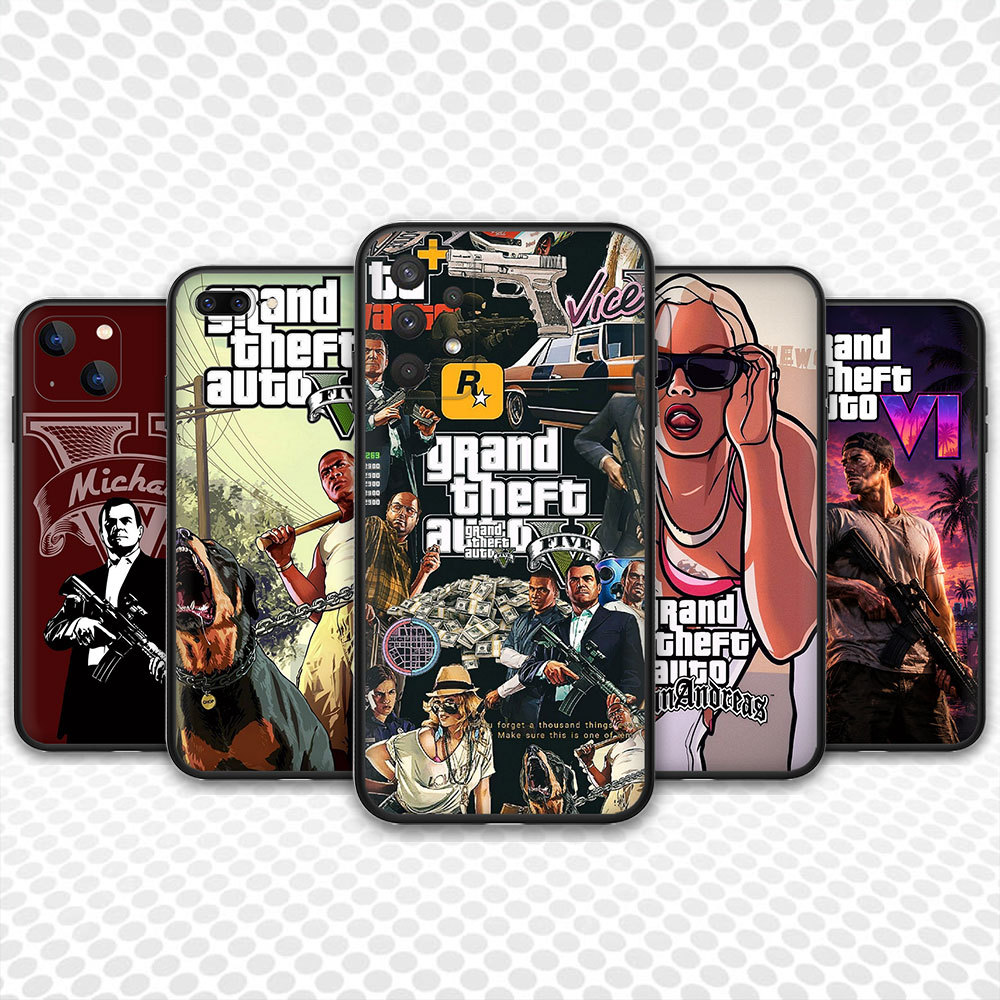 Capa De Silicone TPU 22C6 Gta Samsung Galaxy A10 A10S A20 A20S A21 A30 A30S A50 A50S A70 Telefone