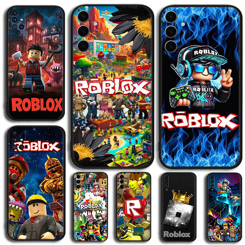 Para Samsung A01 Ue A02 M02 A03S A03 Core 164mm 166mm A04S A04E A04 A05 A05S A06 Anime Cartoon Roblox 7Y20 Preto TPU Cap